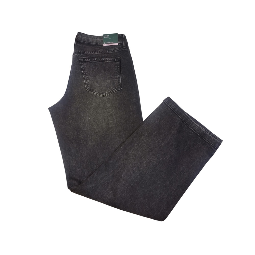 Wild Fable Low-Rise Straight Jeans Washed Black EasyRigid Size 8 31.5 Inseam NWT